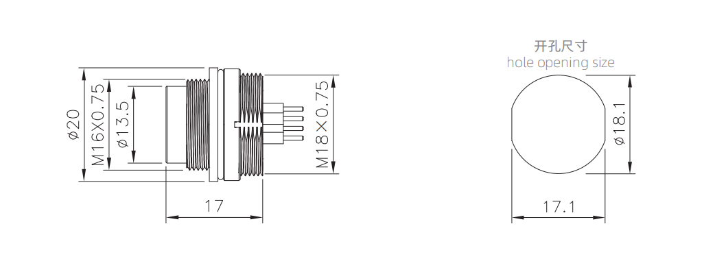 M16板前安装针型插座 插板式-4.jpg