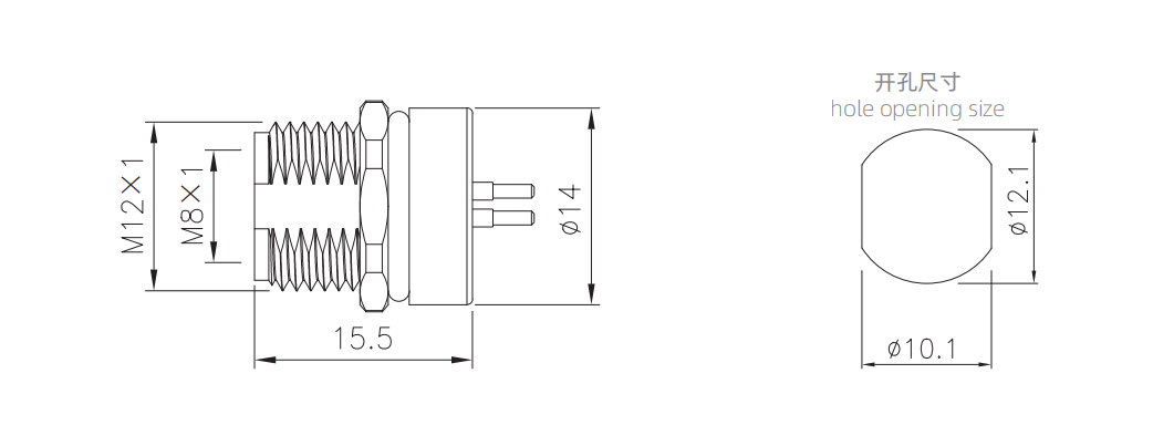 尺寸-板后安装孔型插座 插板式 螺牙M12x1.jpg