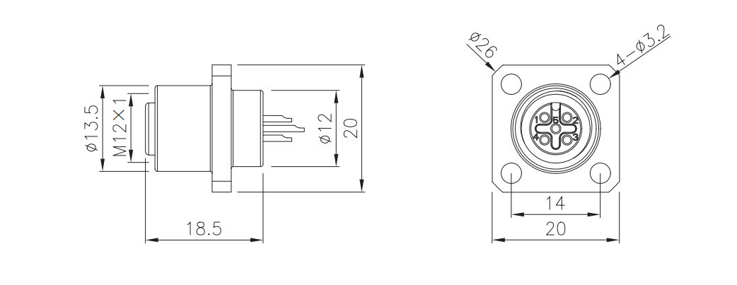 方形法兰孔型插座 焊线式 14x14-4.jpg
